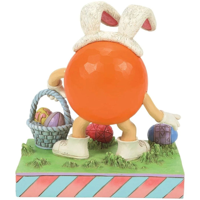 Enesco M&M's by Jim Shore Orange Character Easter Egg Hunt Figurine NEW NIB