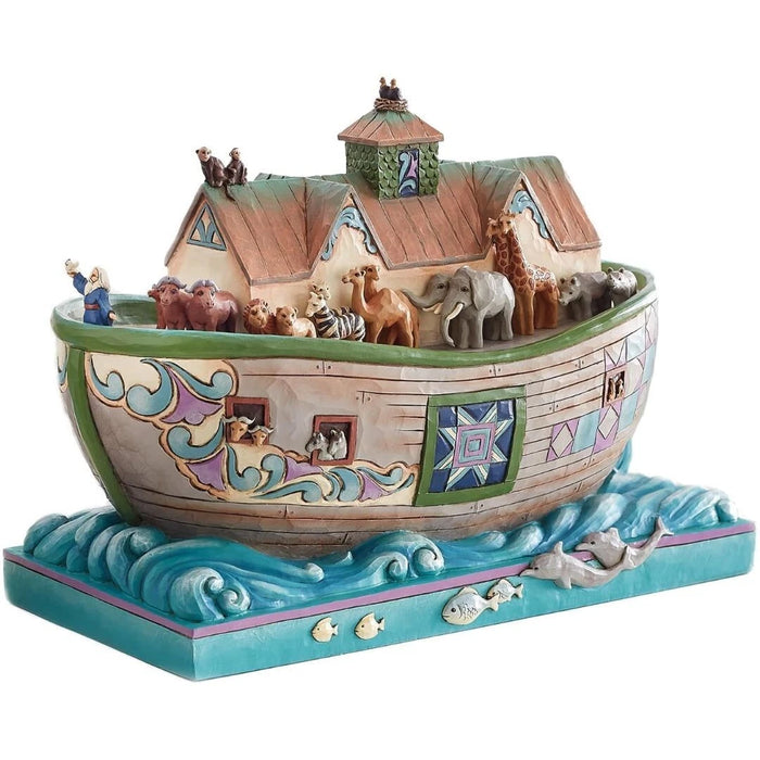Enesco Jim Shore Heartwood Creek Noah's Ark Set Sail with Faith Figurine NIB NEW