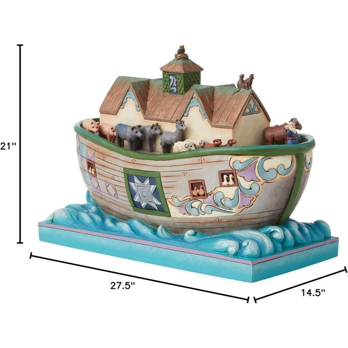 Enesco Jim Shore Heartwood Creek Noah's Ark Set Sail with Faith Figurine NIB NEW