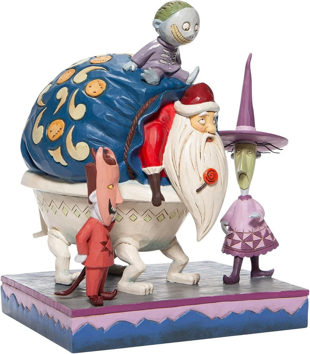 Jim Shore The Nightmare Before Christmas Lock, Shock and Barrel with Santa