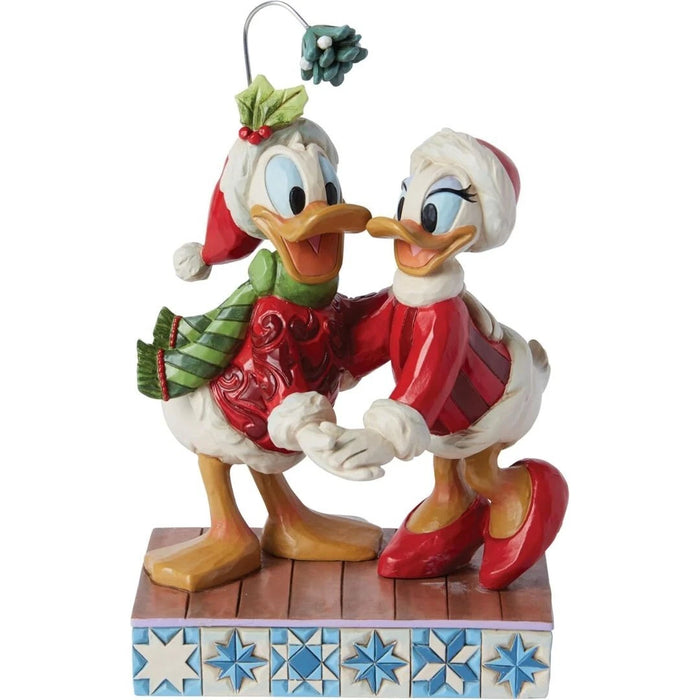 Disney Traditions Collection by Jim Shore Donald and Daisy Duck Mistletoe, NIB