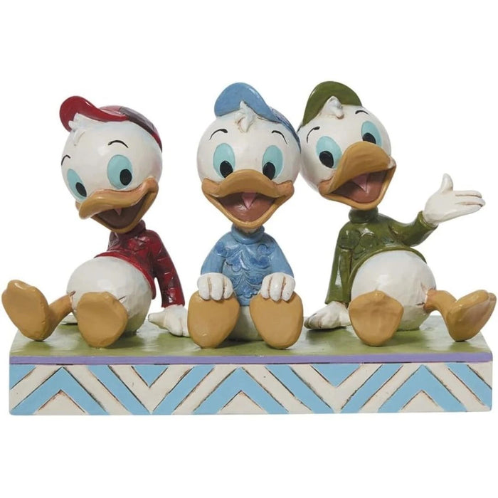 Enesco Jim Shore Disney Traditions Huey Dewey and Louie Sitting Figurine 6.5 in