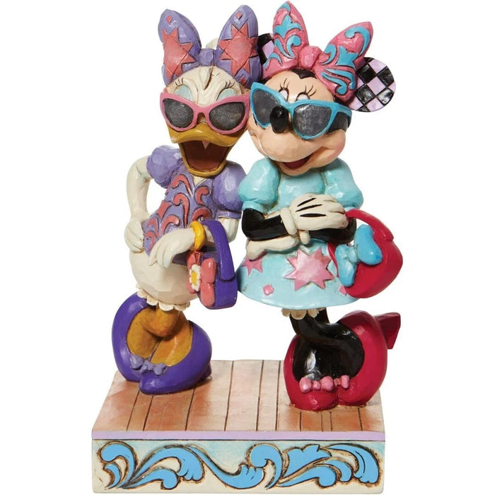 Enesco Jim Shore Minnie Mouse & Daisy Duck Fashionistas Statue Standard, NIB