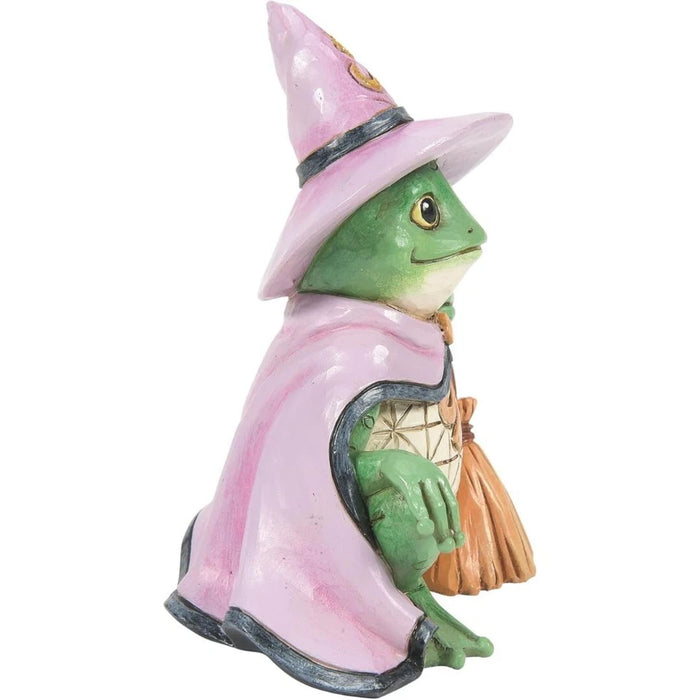 Jim Shore Heartwood Creek Halloween Collection Frog Dressed as a Witch NIB