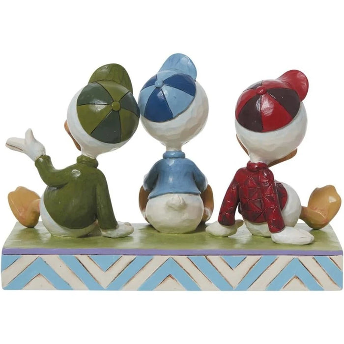 Enesco Jim Shore Disney Traditions Huey Dewey and Louie Sitting Figurine 6.5 in