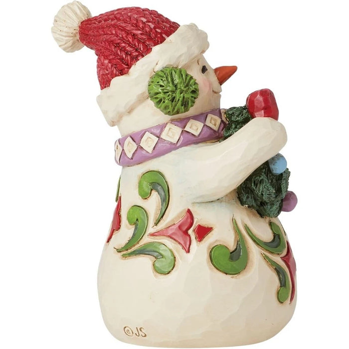 Jim Shore Heartwood Creek Snowman Wearing Earmuffs Miniature Figurine, NIB