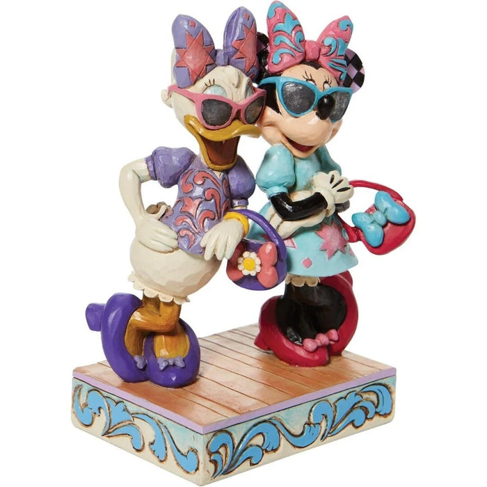 Enesco Jim Shore Minnie Mouse & Daisy Duck Fashionistas Statue Standard, NIB
