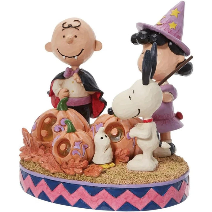 Enesco Peanuts by Jim Shore Peanuts The Gang Dressed for Halloween Figurine, 5.5