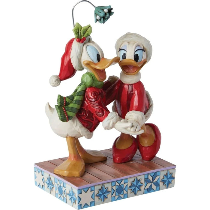 Disney Traditions Collection by Jim Shore Donald and Daisy Duck Mistletoe, NIB