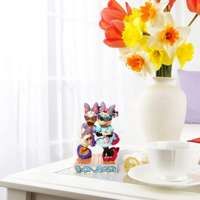 Enesco Jim Shore Minnie Mouse & Daisy Duck Fashionistas Statue Standard, NIB