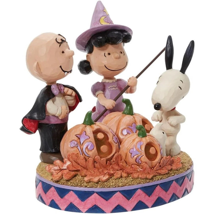 Enesco Peanuts by Jim Shore Peanuts The Gang Dressed for Halloween Figurine, 5.5