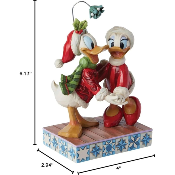 Disney Traditions Collection by Jim Shore Donald and Daisy Duck Mistletoe, NIB