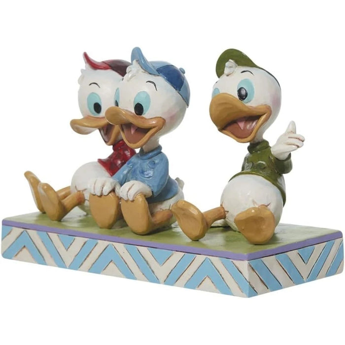 Enesco Jim Shore Disney Traditions Huey Dewey and Louie Sitting Figurine 6.5 in