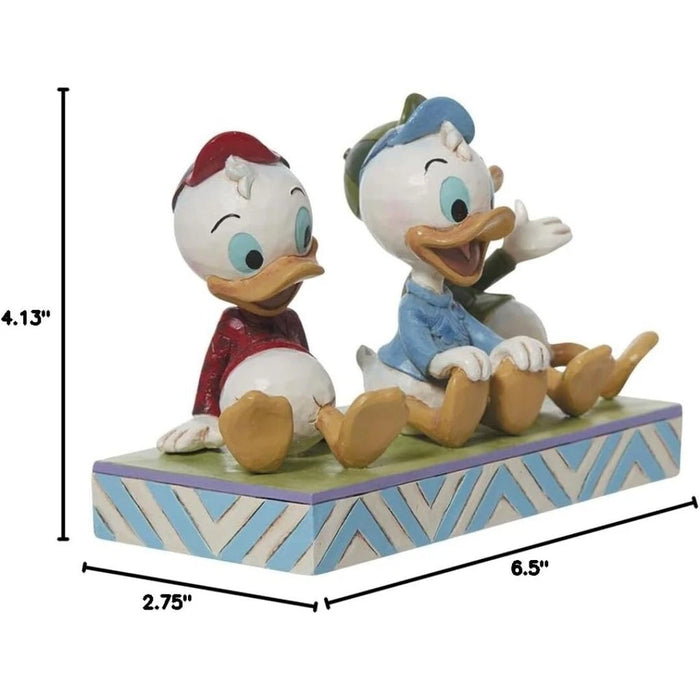 Enesco Jim Shore Disney Traditions Huey Dewey and Louie Sitting Figurine 6.5 in