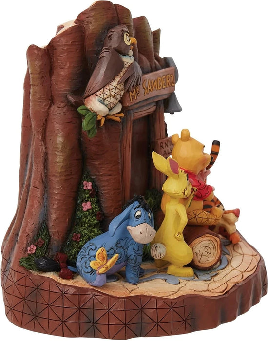 Jim Shore Disney Traditions Winnie The Pooh Mr. Sanders Carved by Heart, NIB NEW