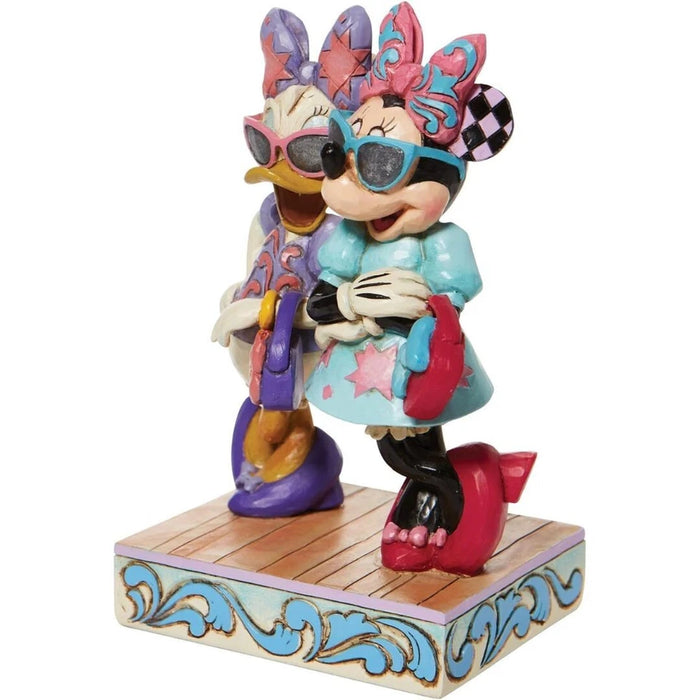 Enesco Jim Shore Minnie Mouse & Daisy Duck Fashionistas Statue Standard, NIB