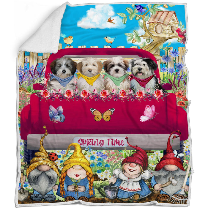 Tibetan Terrier Blanket: Explore a Variety of Designs, Personalized, Custom Bed Blankets, Cozy Sherpa, Fleece and Woven, Dog Gift for Pet Lovers