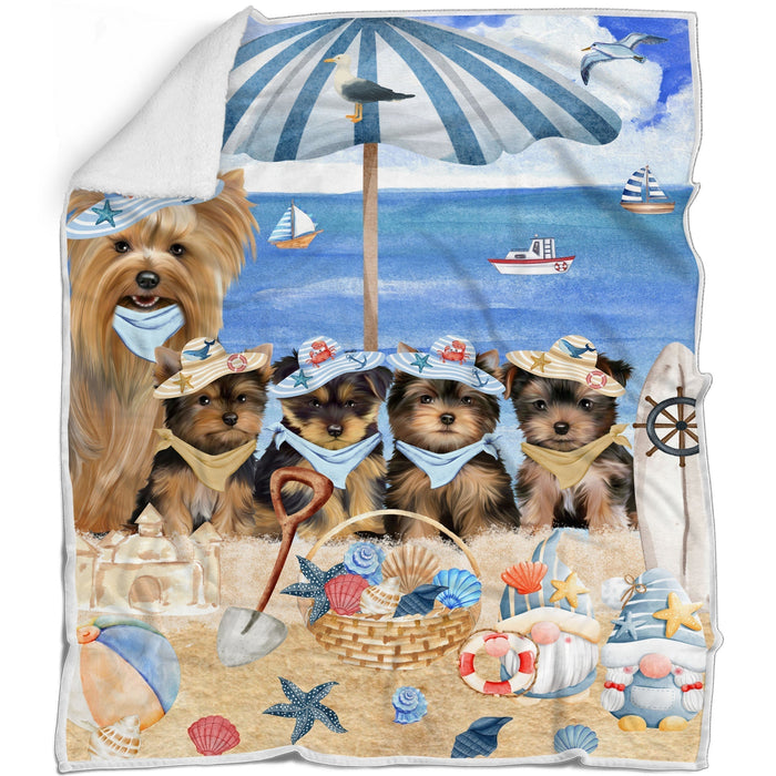 Yorkshire Terrier Blanket: Explore a Variety of Custom Designs, Bed Cozy Woven, Fleece and Sherpa, Personalized Dog Gift for Pet Lovers