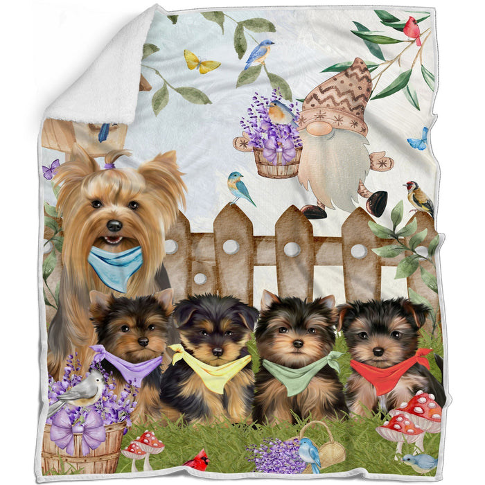 Yorkshire Terrier Blanket: Explore a Variety of Custom Designs, Bed Cozy Woven, Fleece and Sherpa, Personalized Dog Gift for Pet Lovers