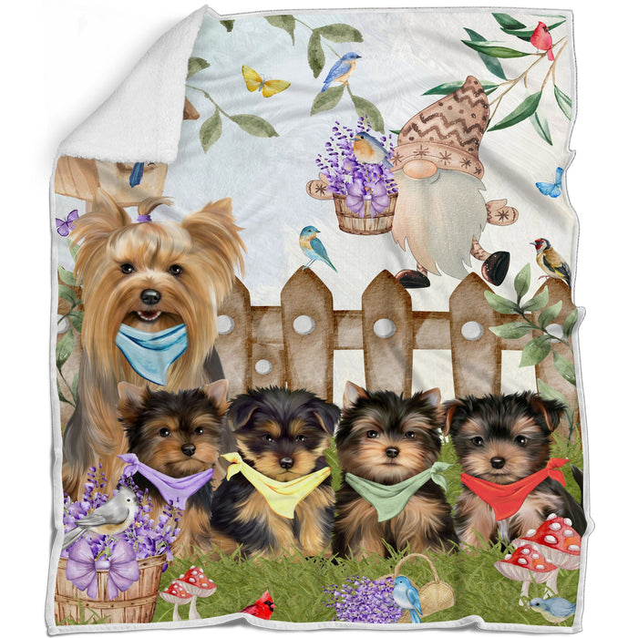Yorkshire Terrier Blanket: Explore a Variety of Designs, Cozy Sherpa, Fleece and Woven, Custom, Personalized, Gift for Dog and Pet Lovers