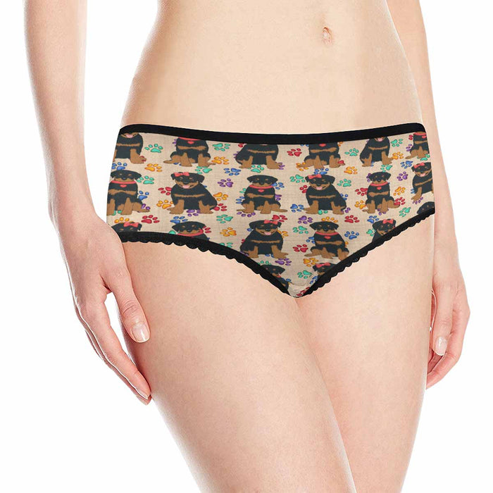 Rottweiler Dogs Red  Women&#039;s All Over Print Classic Briefs