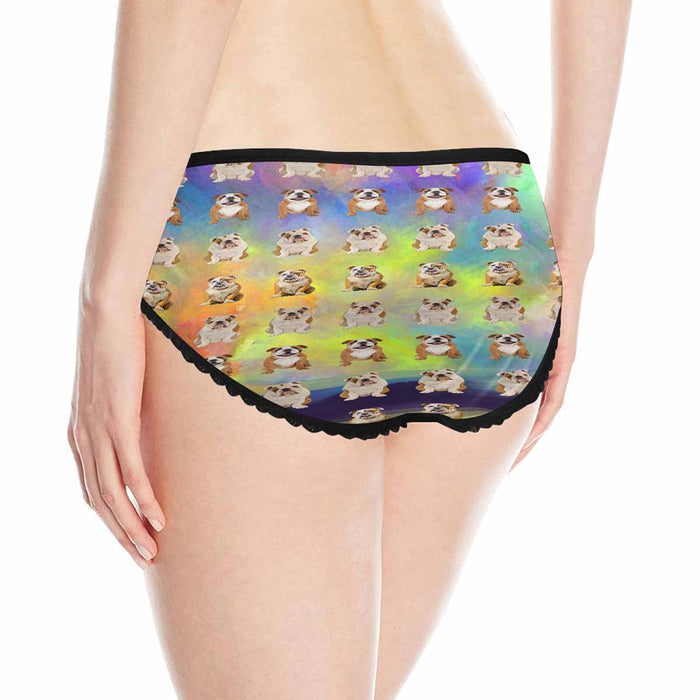 English Bulldogs  Women&#039;s All Over Print Classic Briefs