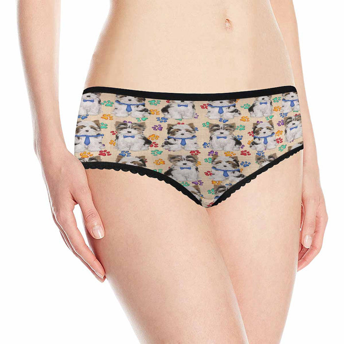 Biewer Dogs Blue  Women&#039;s All Over Print Classic Briefs