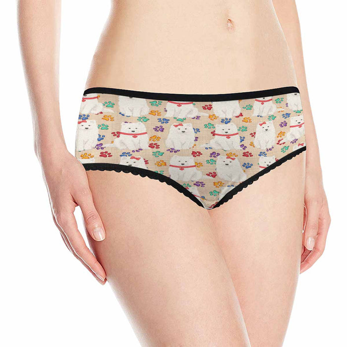 Samoyed Dogs Red  Women&#039;s All Over Print Classic Briefs