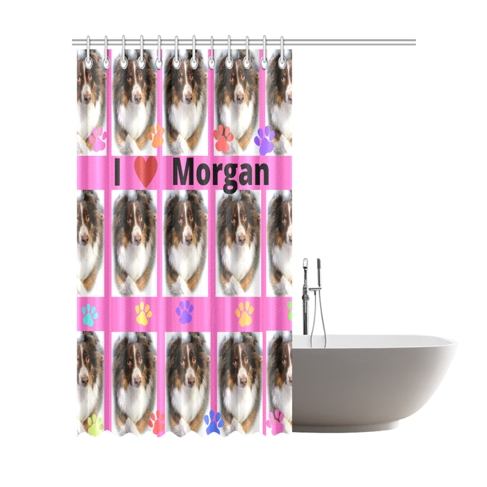Custom Add Your Photo Here PET Dog Cat Photos on Shower Curtain