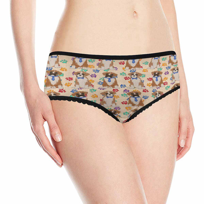 Boxer Dogs Blue  Women&#039;s All Over Print Classic Briefs
