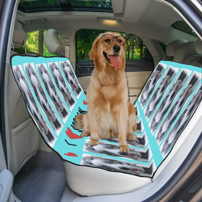 Custom Add Your Photo Here PET Dog Cat Photos on Pet Back Car Seat Cover