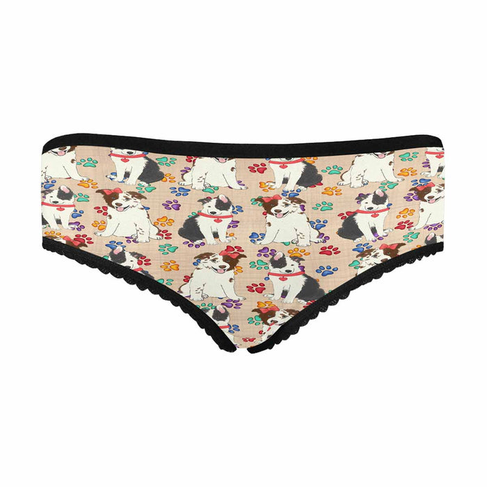 Border Collie Dogs Red  Women&#039;s All Over Print Classic Briefs