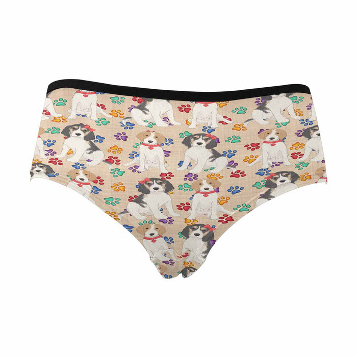 Treeing Walker Coonhound Dogs Red  Women&#039;s High Waist Briefs (Model L26)