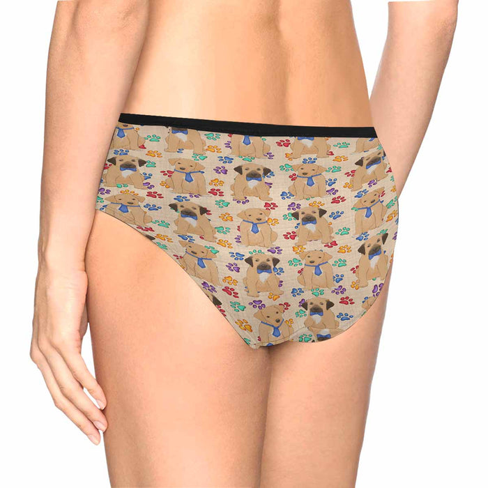 Rhodesian Ridgeback Dogs Blue  Women&#039;s High Waist Briefs (Model L26)