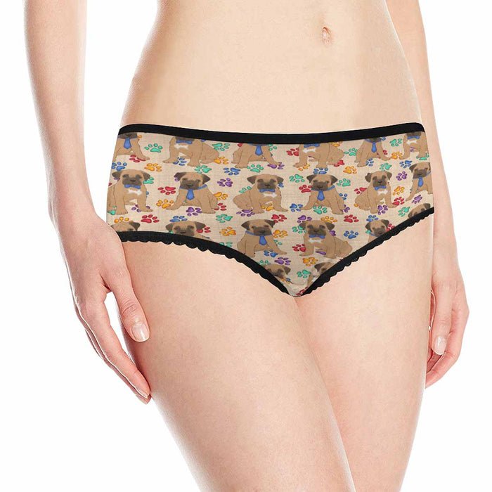 Bullmastiff Dogs Blue  Women&#039;s All Over Print Classic Briefs