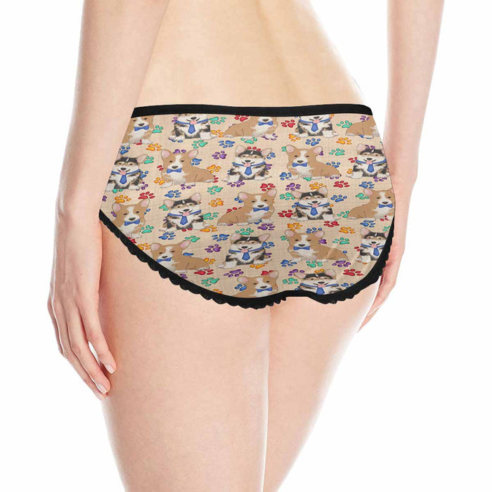 Corgi Dogs Blue  Women&#039;s All Over Print Classic Briefs