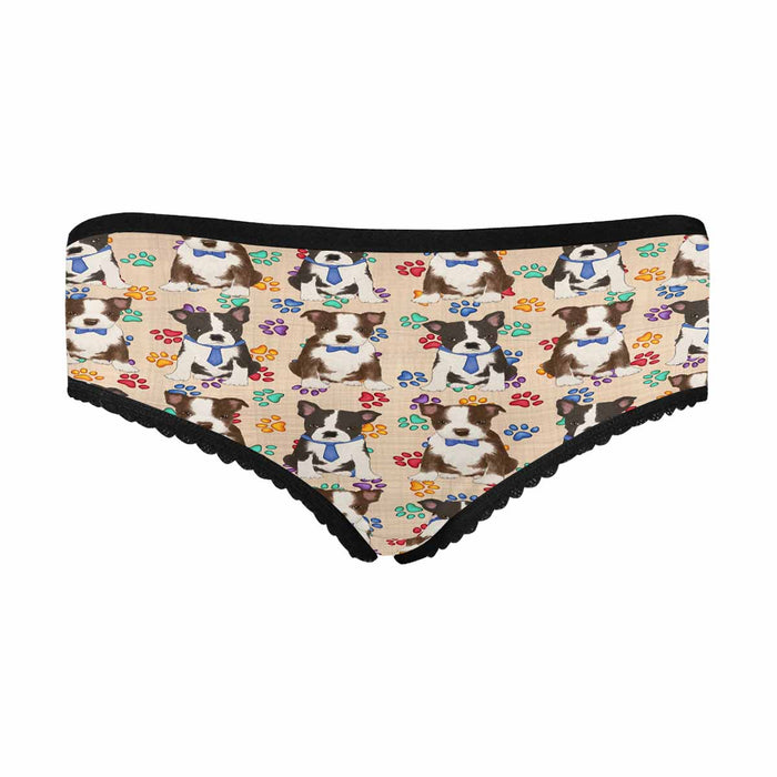 Boston Terrier Dogs Blue  Women&#039;s All Over Print Classic Briefs