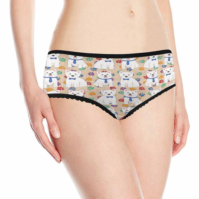 West Highland Terrier Dogs Blue  Women&#039;s All Over Print Classic Briefs