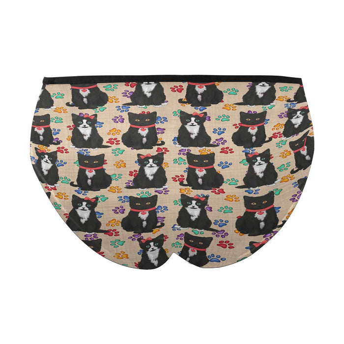 Tuxedo Cats Red  Women&#039;s High Waist Briefs (Model L26)