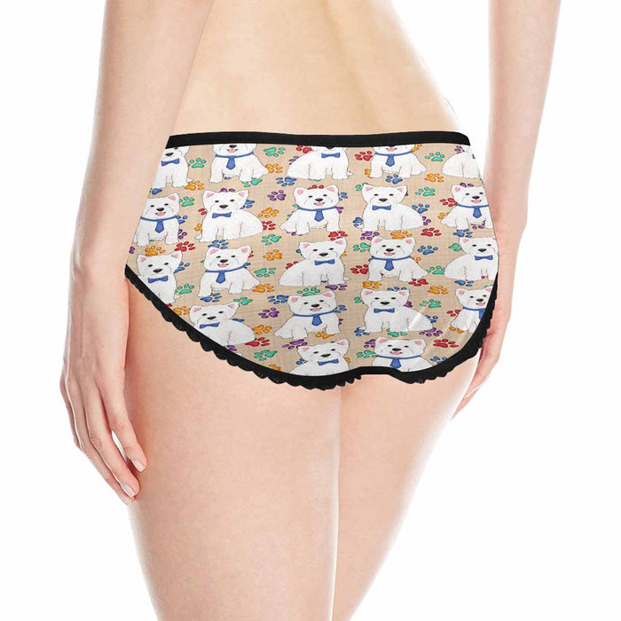 West Highland Terrier Dogs Blue  Women&#039;s All Over Print Classic Briefs