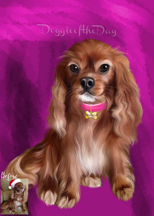 Digital Painting PERSONALIZED PET PORTRAIT! Custom Pet Dog or Cat Art