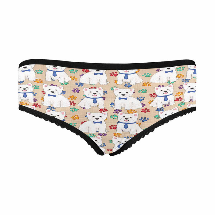 West Highland Terrier Dogs Blue  Women&#039;s All Over Print Classic Briefs