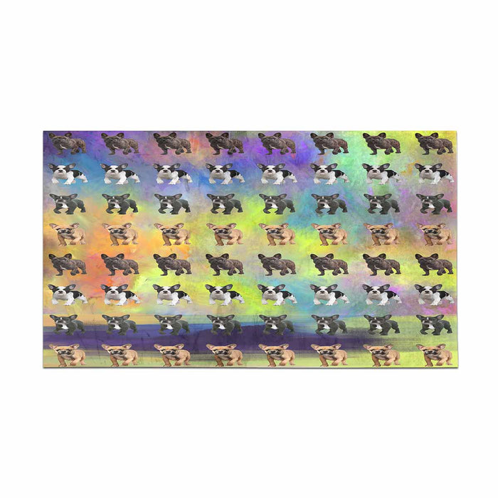 French Bulldogs  Bath Rug 16" x 28"