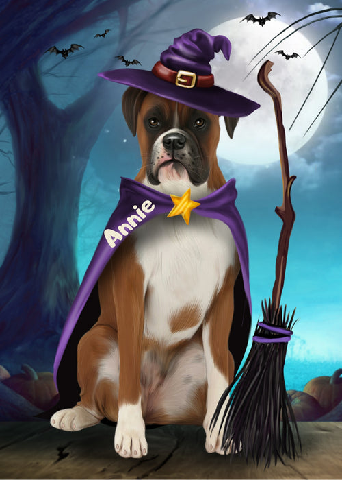 Custom Digital Painting Art Photo Personalized Dog Cat in Halloween Trick or Treat