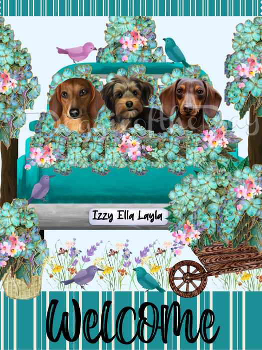Personalized House-Flag Valarie
