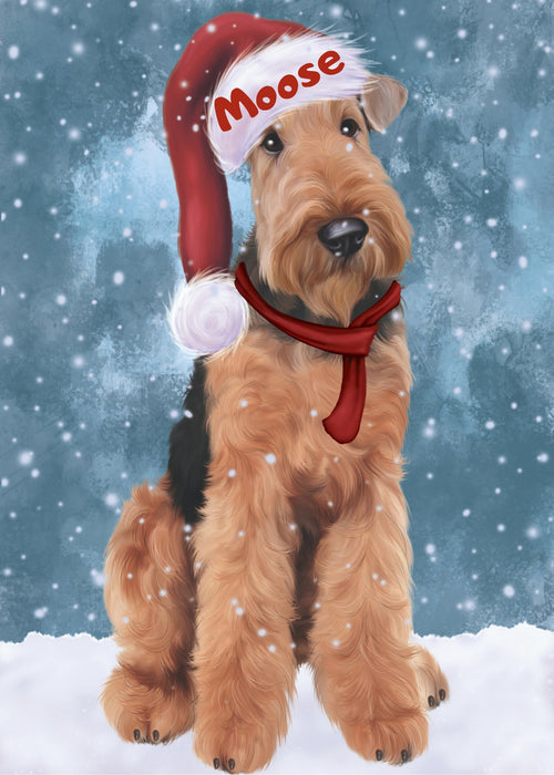 Custom Digital Painting Art Photo Personalized Dog Cat in Let It Snow