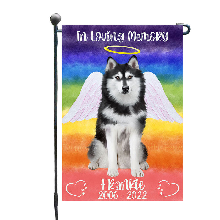 In Loving Memory Siberian Husky Dogs Garden Flags - Outdoor Double Sided Garden Yard Porch Lawn Spring Decorative Vertical Home Flags 12 1/2"w x 18"h