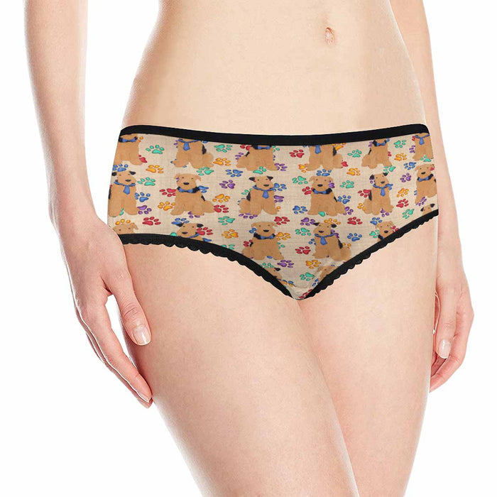 Airedale Dogs Blue  Women&#039;s All Over Print Classic Briefs