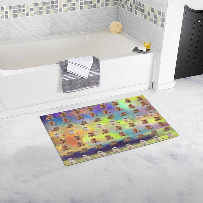 Goldendoodle Dogs  Bath Rug 16" x 28"