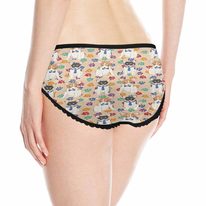 Rat Terrier Dogs Blue  Women's All Over Print Classic Briefs